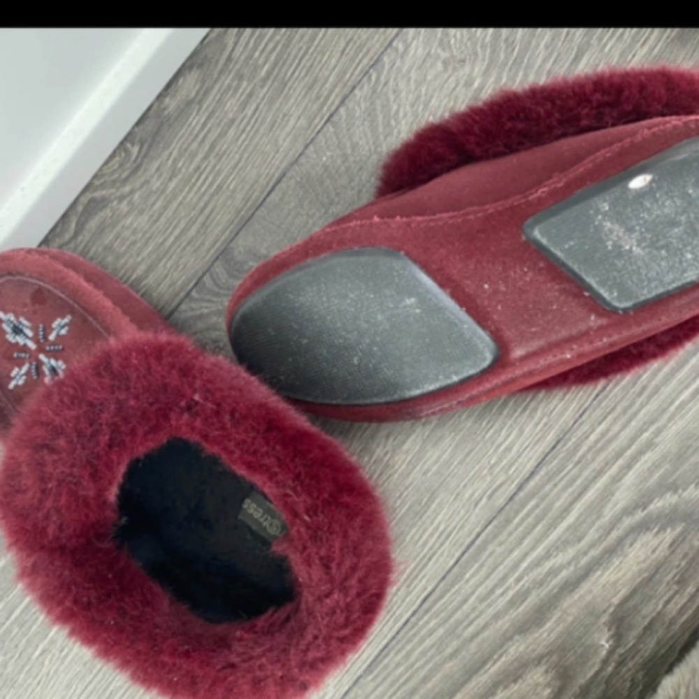 Zerostress Real Fur Lined Moccasins - Size 6